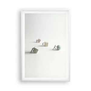 Plakat i hvid ramme - Selve livet - 61x91 cm