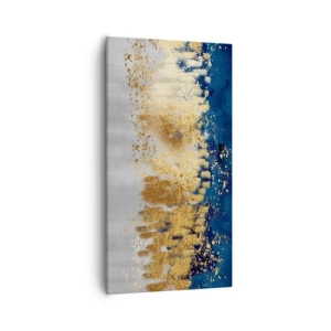 Lærredstryk - Billede på lærred - Moderne komposition med gnist - 55x100 cm