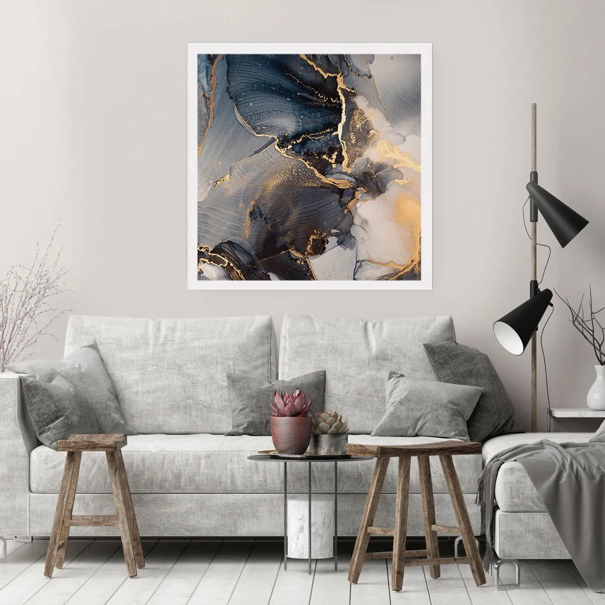 Plakat - Livet af sten - 60x60 cm