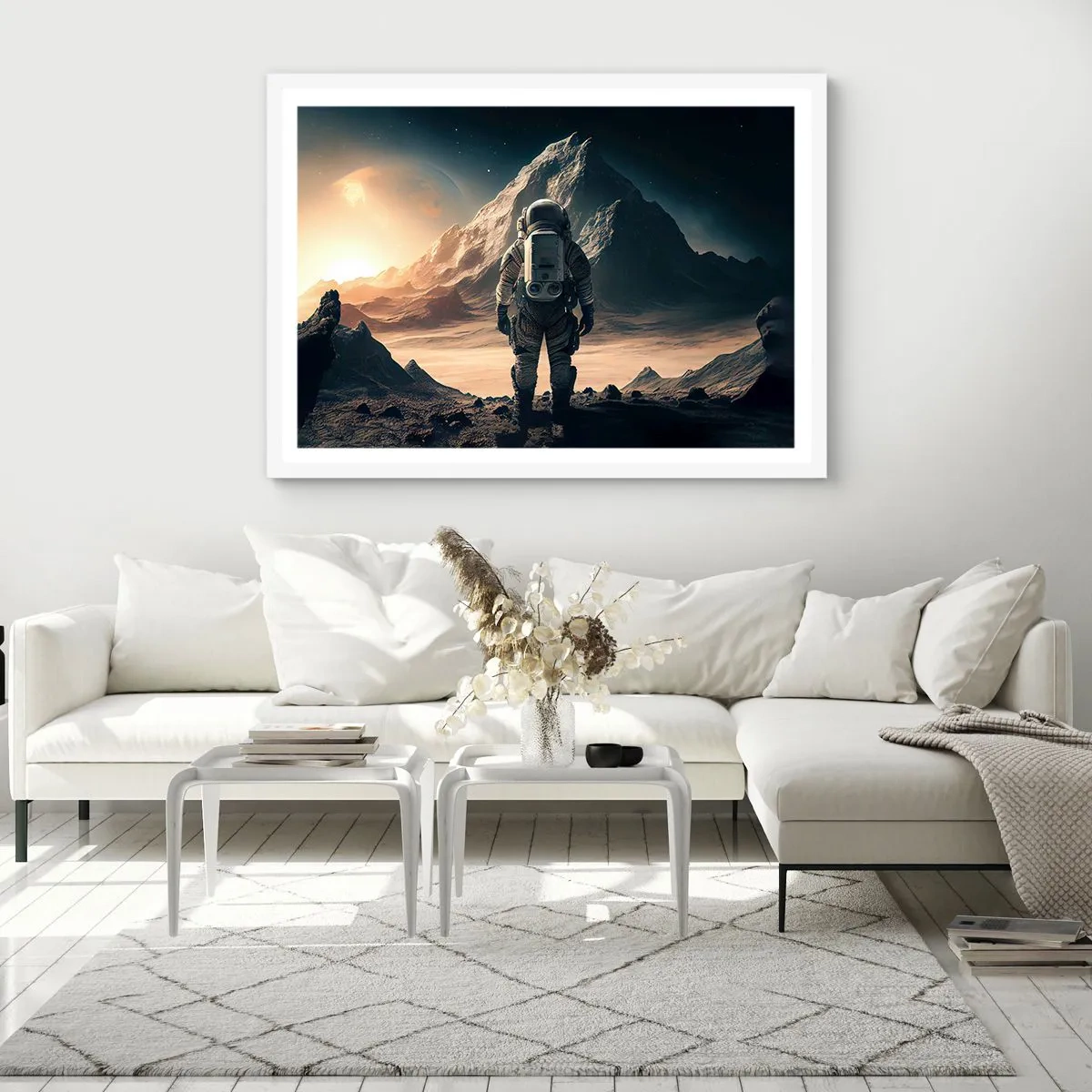 Plakat i hvid ramme - En ny udfordring - 40x30 cm