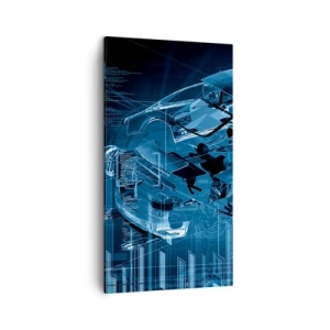 Lærredstryk - Billede på lærred - Teknisk anatomi - 45x80 cm