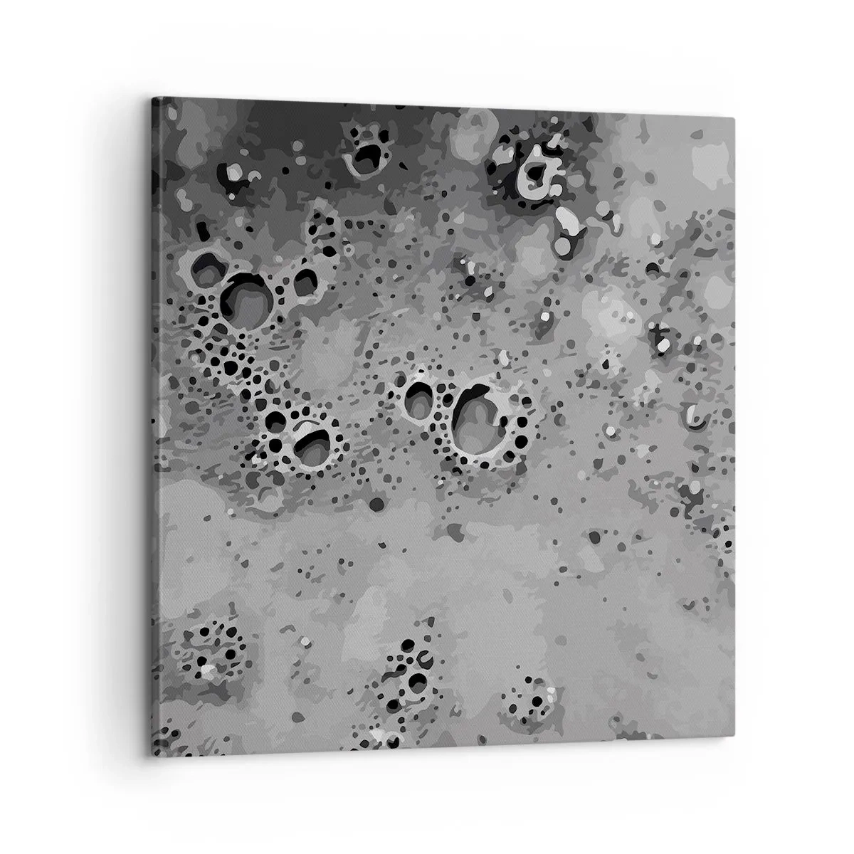 Lærredstryk - Billede på lærred - Som et månelandskab - 60x60 cm