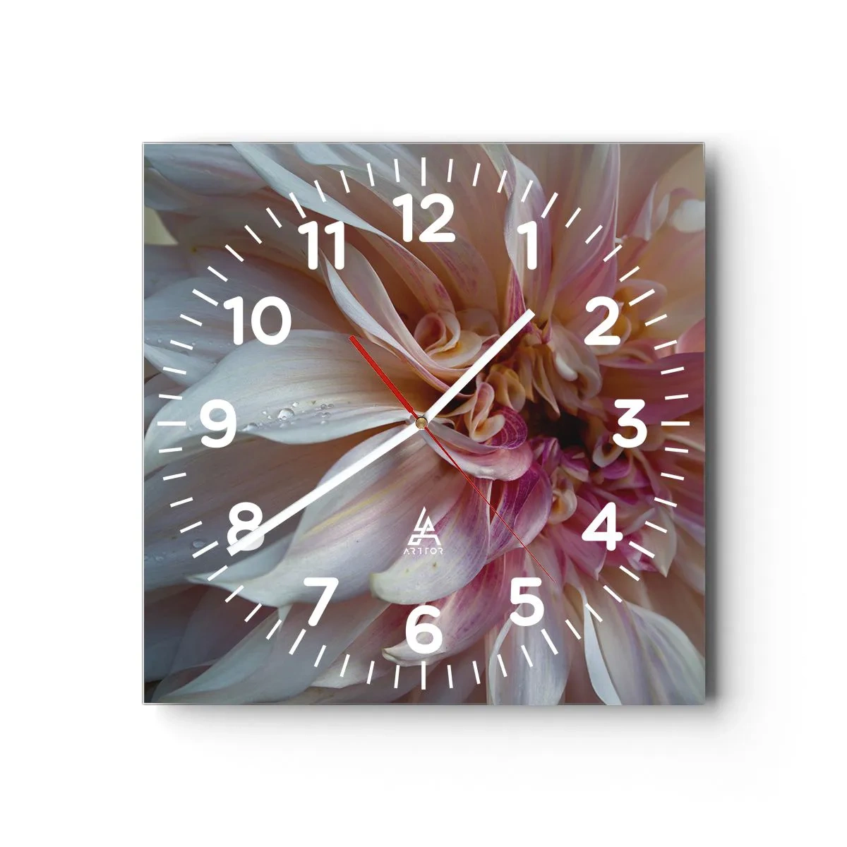 Vægur, Uret - Blomstrende friskhed - 30x30 cm