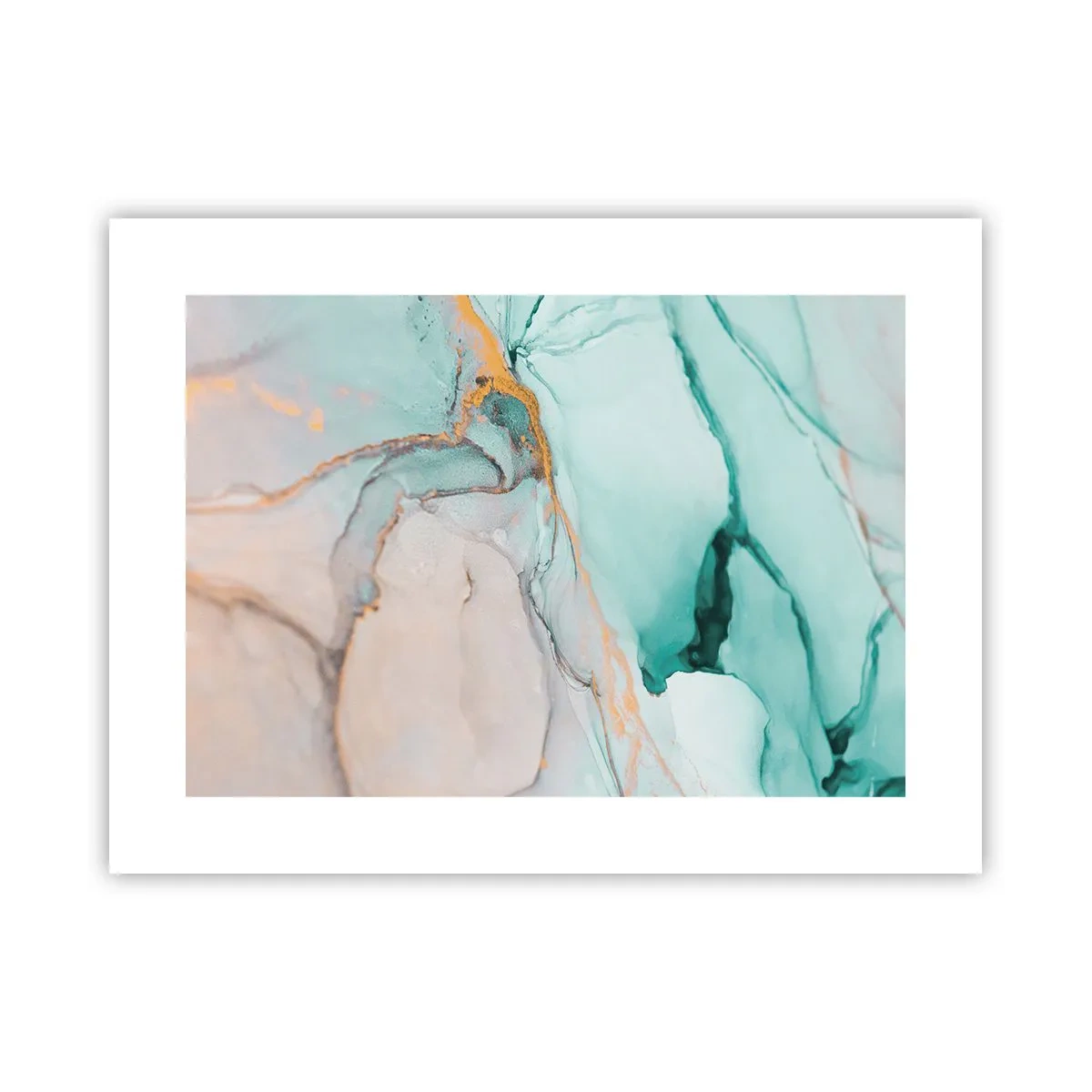 Plakat - Dans af former og farver - 40x30 cm