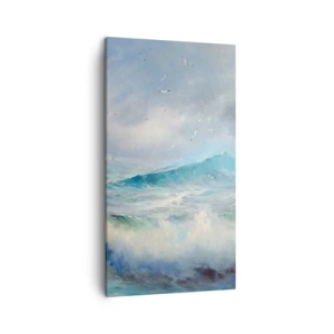 Lærredstryk - Billede på lærred - "Hvirvelvinden hylede af triumf ...’ - 45x80 cm