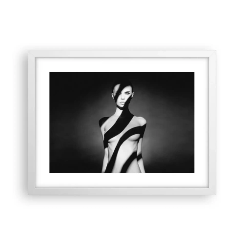 Plakat i hvid ramme - I blænding og skygge - 40x30 cm