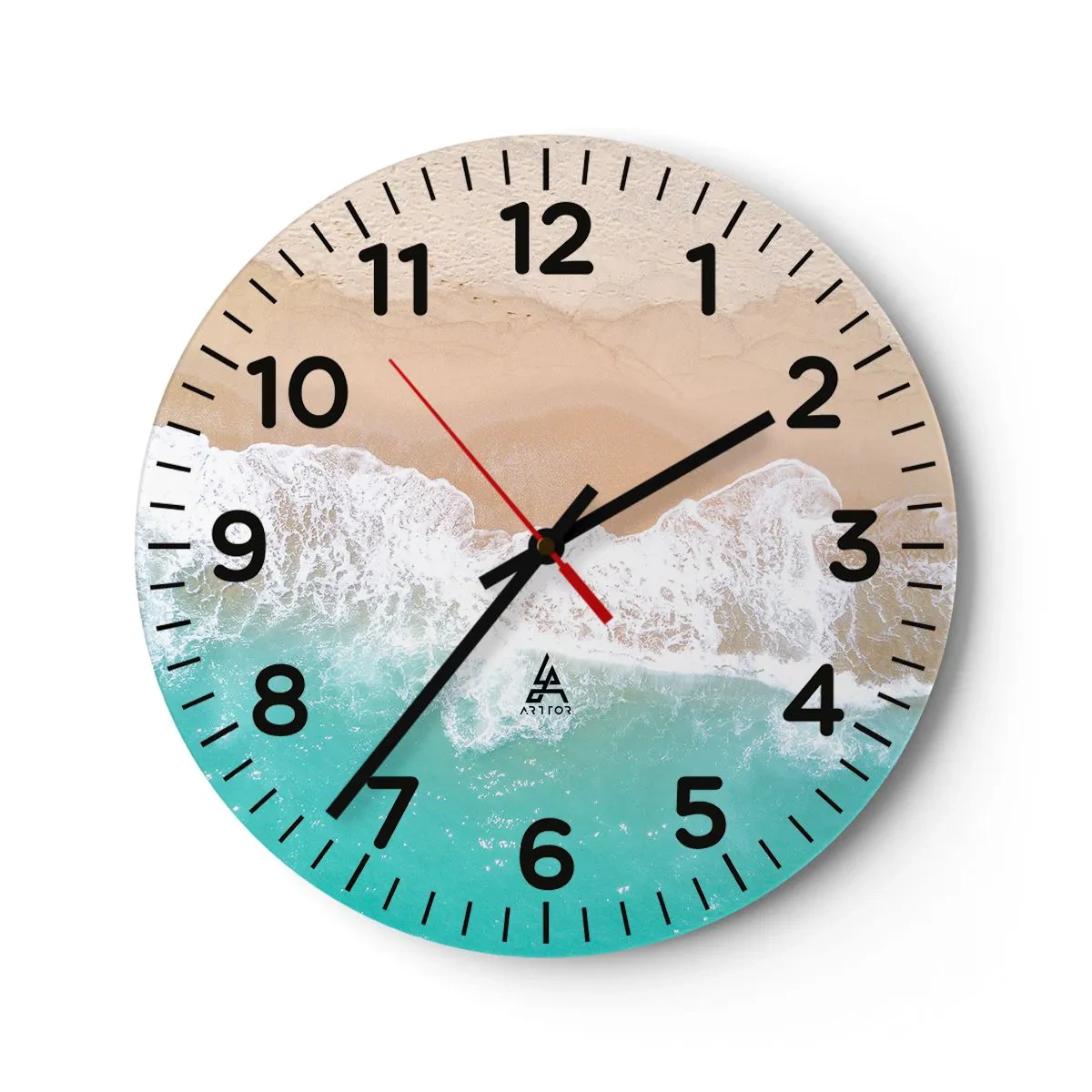 Vægur, Uret - Kærlig berøring - 40x40 cm