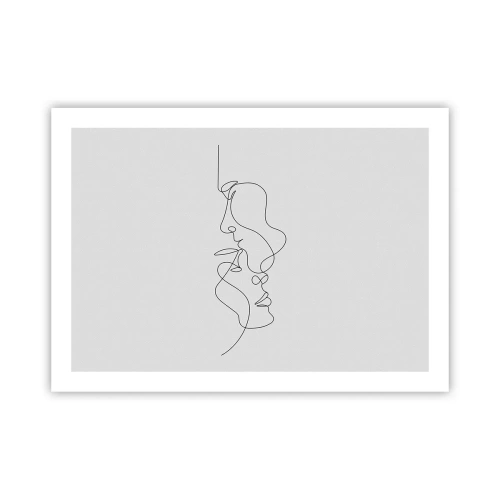 Plakat - Gløderne af glubende begær - 70x50 cm