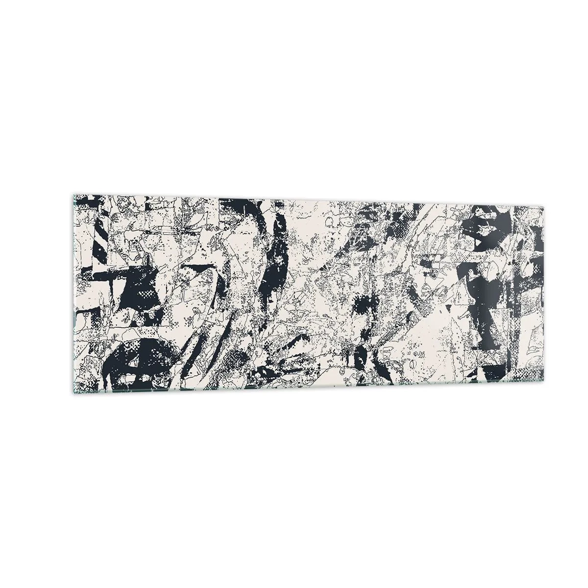 Billede på glas - Modsætningernes gennemtrængning - 140x50 cm