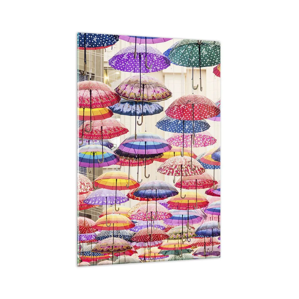 Billede på glas - Engen i byen - 70x100 cm