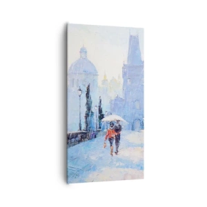 Lærredstryk - Billede på lærred - Vi må være blevet forhekset af regnen - 65x120 cm