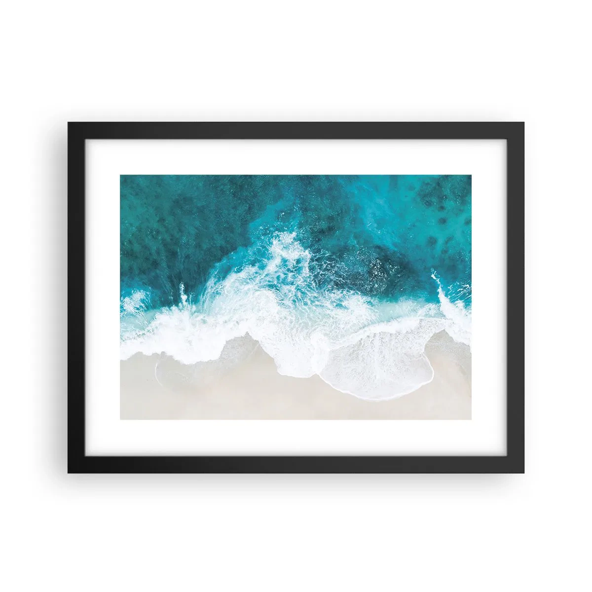 Plakat i sort ramme - Naturlig kærtegn - 40x30 cm