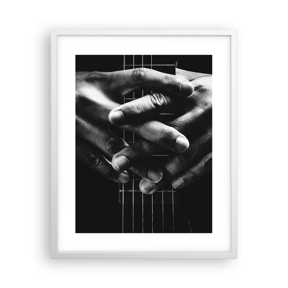 Plakat i hvid ramme - Kunstnerens bøn - 40x50 cm