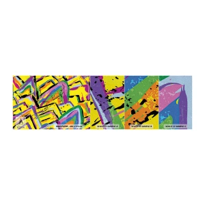 Prøve Fototapet Premium Sand - Han råber af glæde - Abstraktion, Stykke, Maleri - 100x30 cm