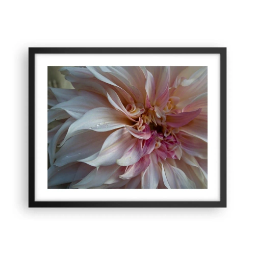 Plakat i sort ramme - Blomstrende friskhed - 50x40 cm