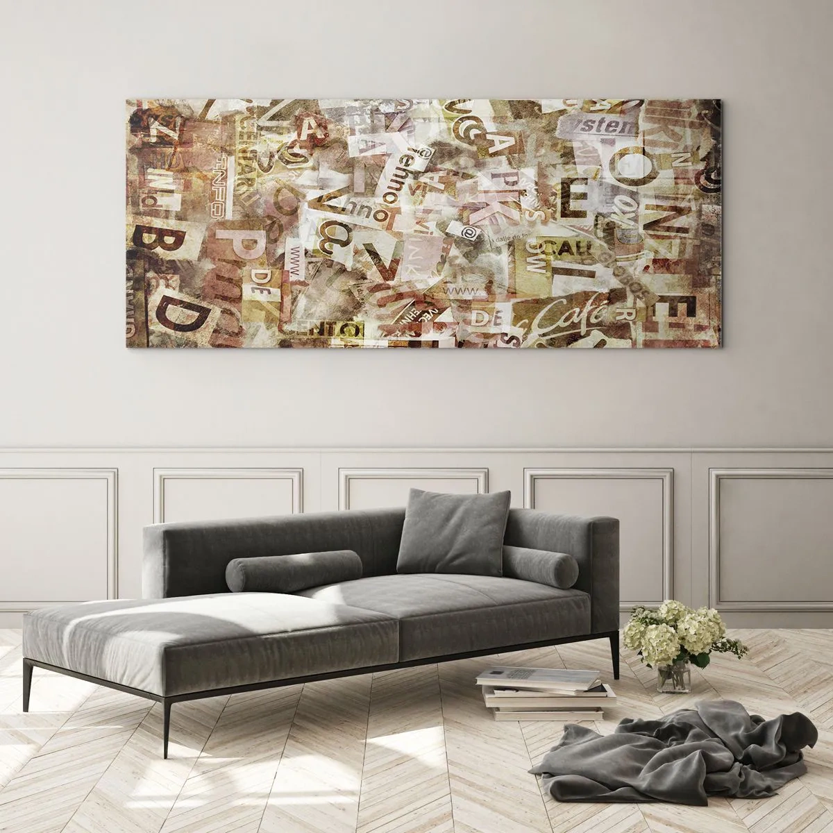 Billede på glas - Jeg forener snakkehovederne - 120x50 cm