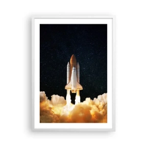 Plakat i hvid ramme - Ad astra! - 50x70 cm