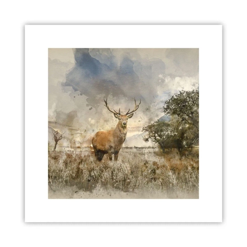 Plakat - Værdighed - styrke - værdighed - 30x30 cm