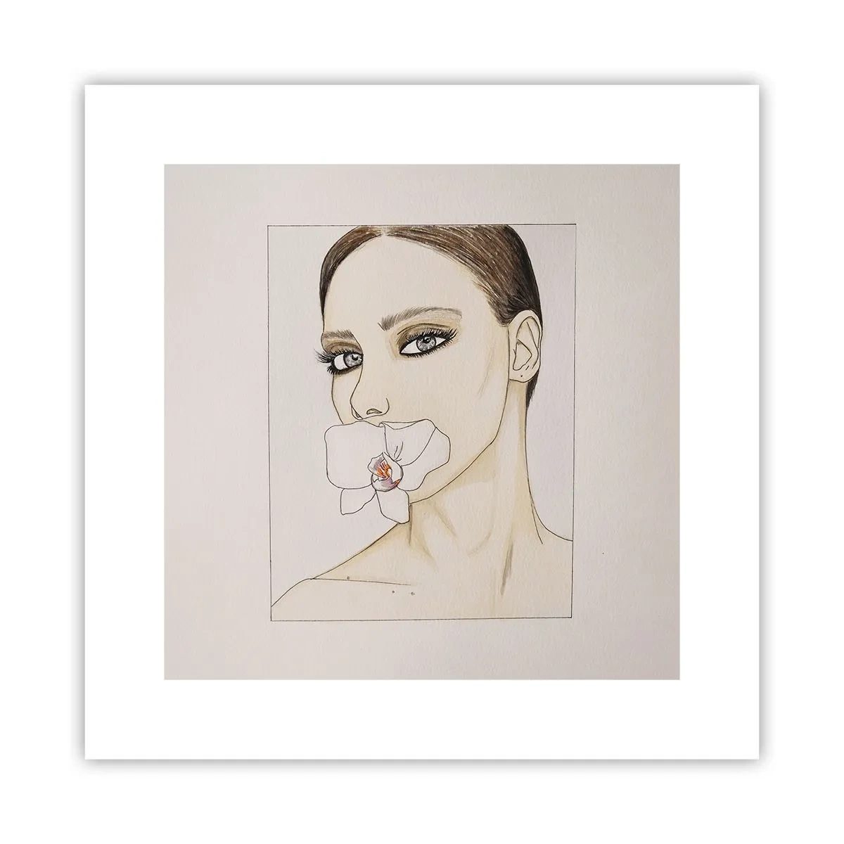 Plakat - Et symbol på elegance og skønhed - 30x30 cm