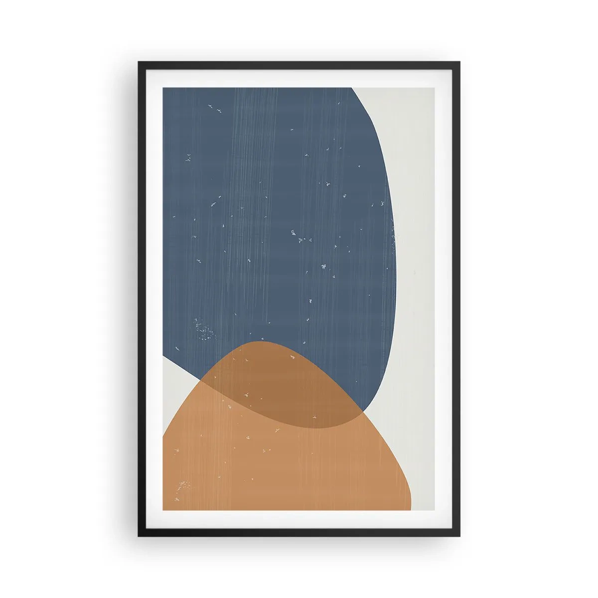 Plakat i sort ramme - Ovaler og påvirkninger - 61x91 cm