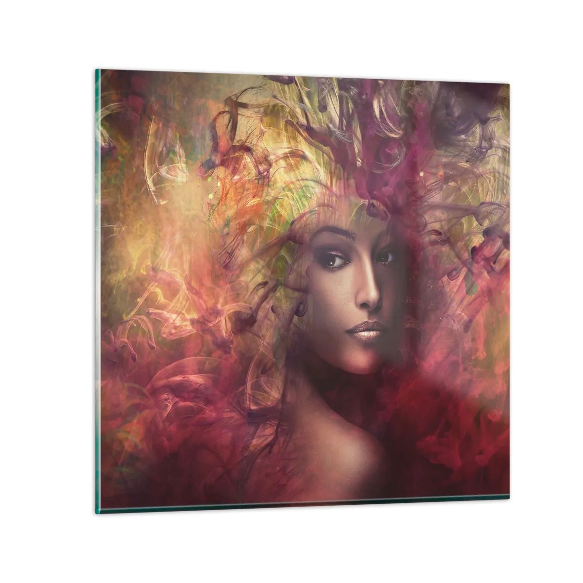 Billede på glas - Her er jeg! - 70x70 cm