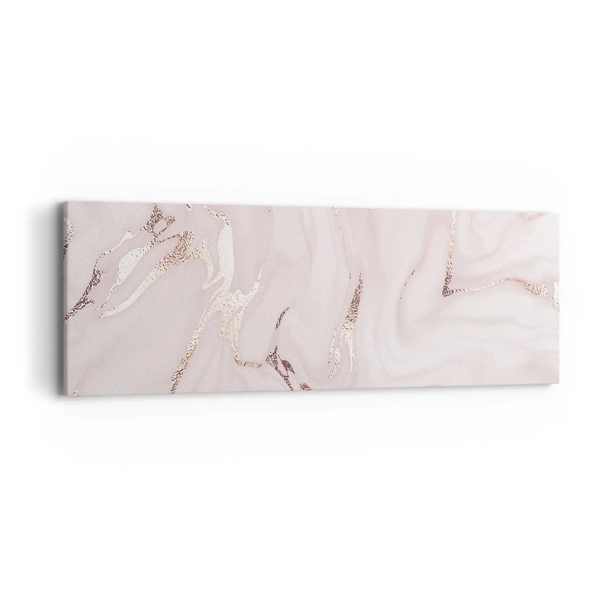 Lærredstryk - Billede på lærred - I et lyserødt tørklæde - 90x30 cm