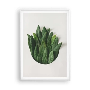 Plakat i hvid ramme - Uhæmmet nysgerrighed - 70x100 cm