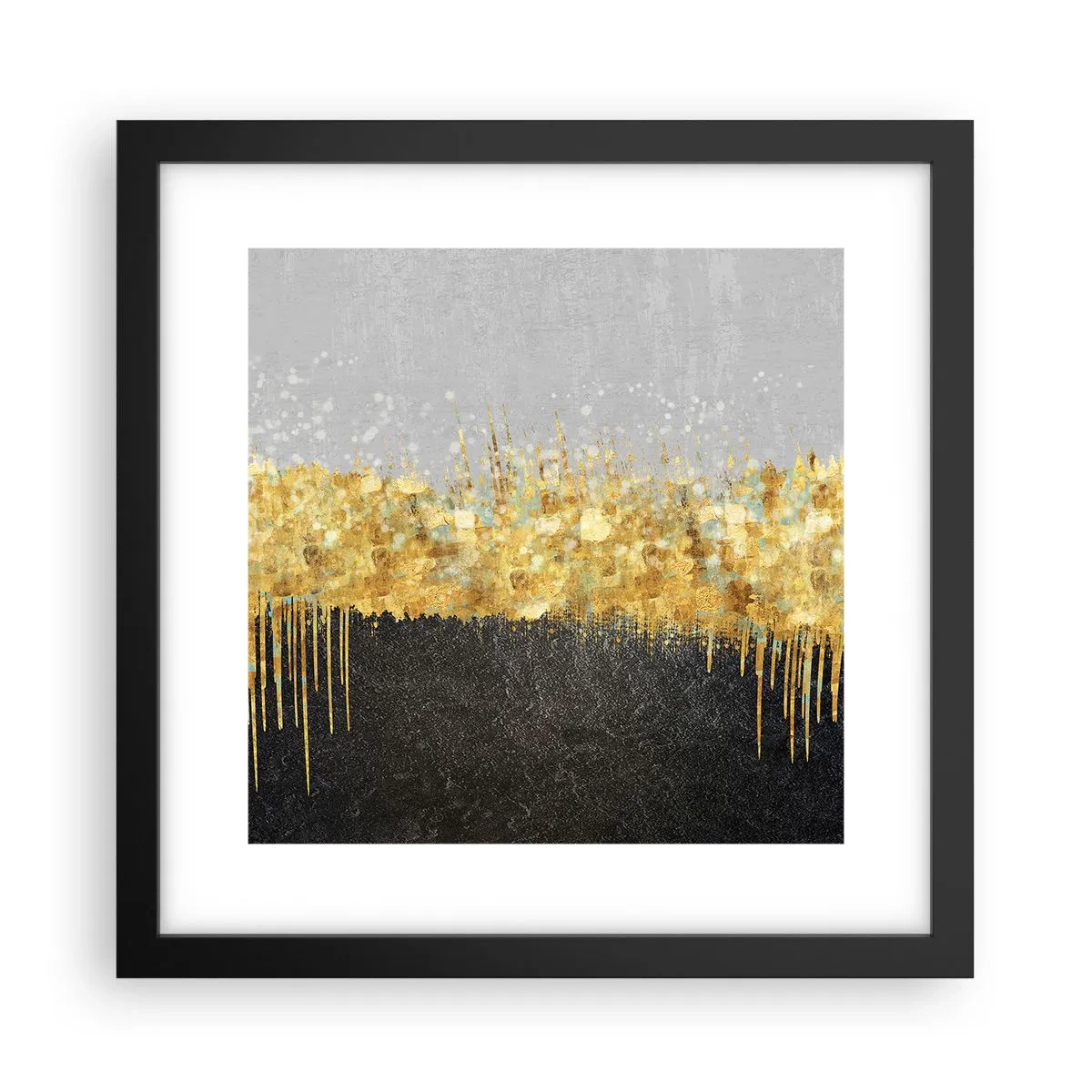 Plakat i sort ramme - Indad og opad - 30x30 cm