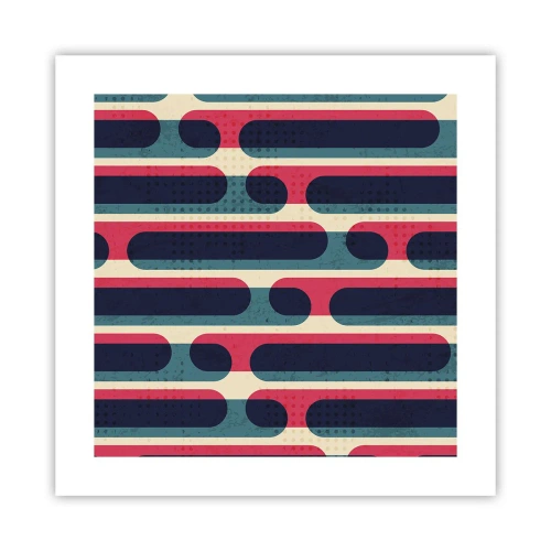 Plakat - Indad og fremad - 40x40 cm