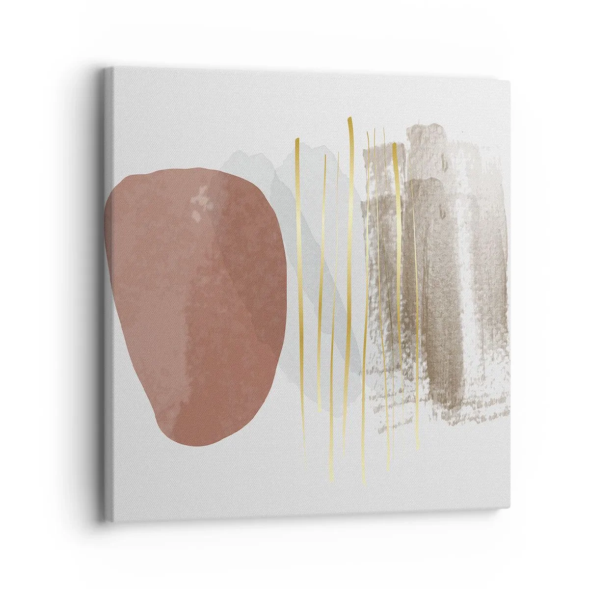 Lærredstryk - Billede på lærred - Abstrakt kolonnade - 30x30 cm