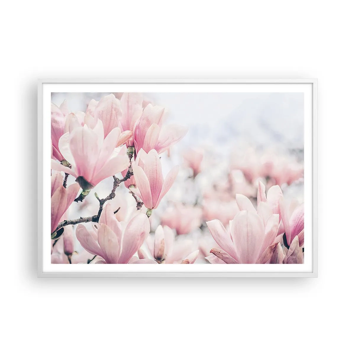 Plakat i hvid ramme - Idealet om subtilitet - 100x70 cm