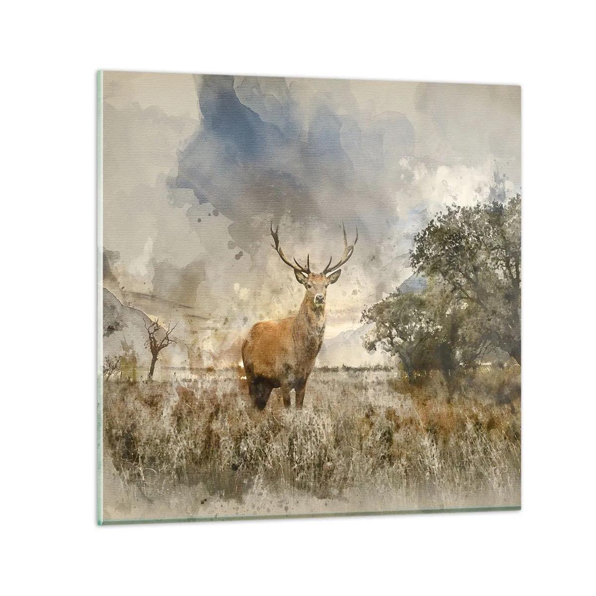 Billede på glas - Værdighed - styrke - værdighed - 40x40 cm