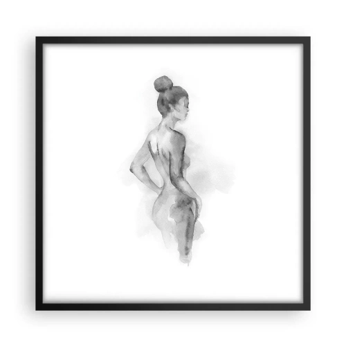 Plakat i sort ramme - Smukt som et maleri - 50x50 cm