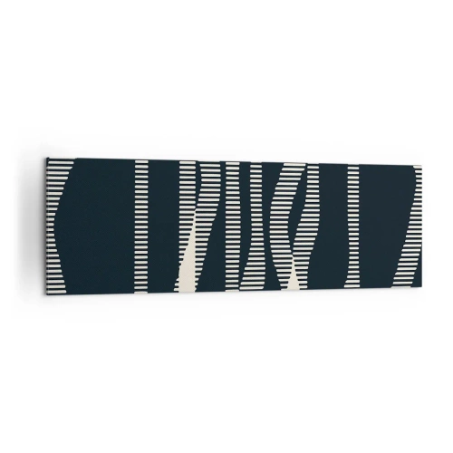 Lærredstryk - Billede på lærred - Forsøg på at bryde igennem mørket - 160x50 cm