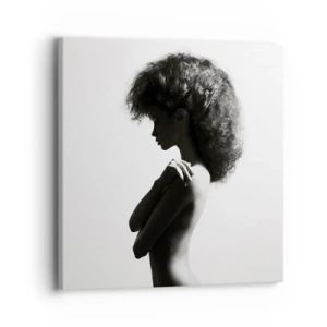 Lærredstryk - Billede på lærred - Som en blomst på en slank stilk - 30x30 cm