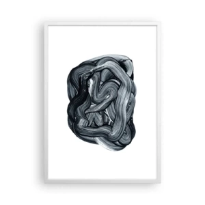 Plakat i hvid ramme - Så enkelt er det ikke - 50x70 cm