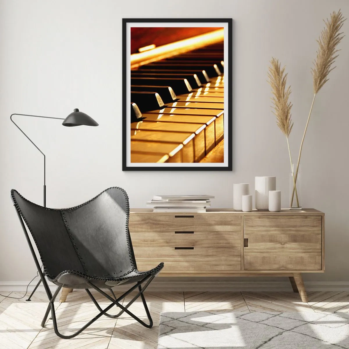 Plakat i sort ramme - Ubegrænsede muligheder - 70x100 cm