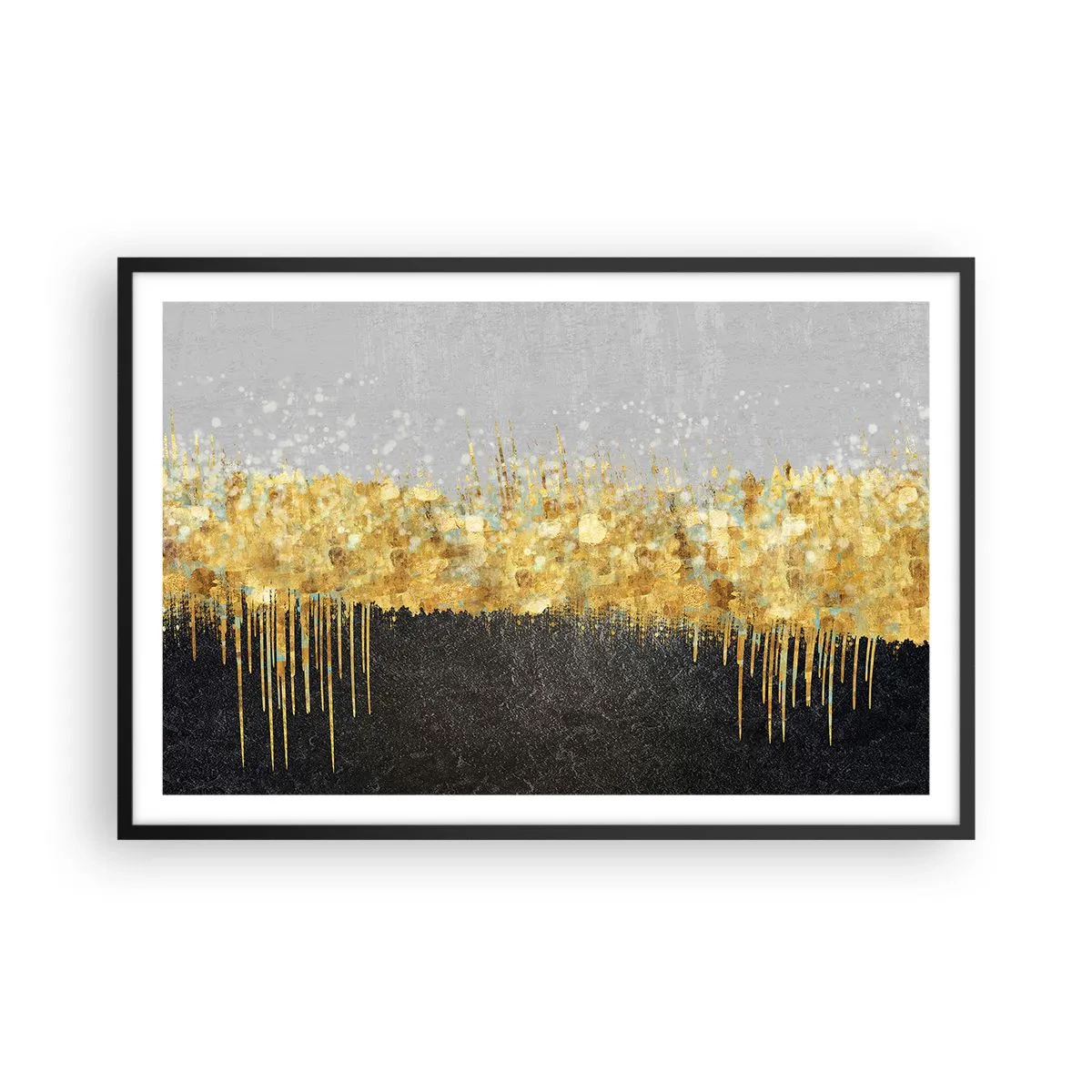 Plakat i sort ramme - Indad og opad - 91x61 cm