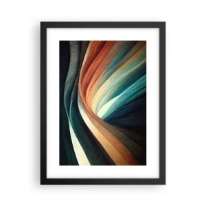 Plakat i sort ramme - Vævet af farver - 30x40 cm
