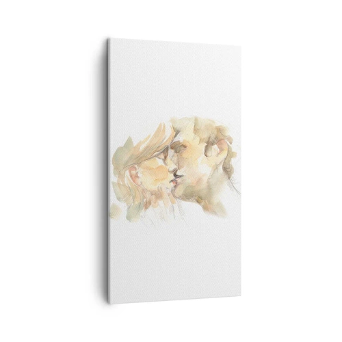 Lærredstryk - Billede på lærred - Den fundne halvdel? - 45x80 cm