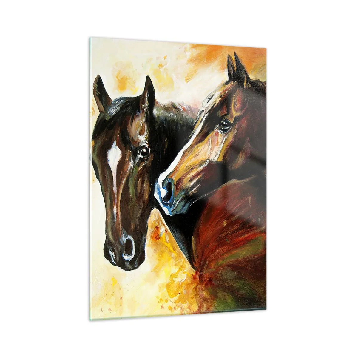 Billede på glas - Dobbelt så charmerende - 50x70 cm