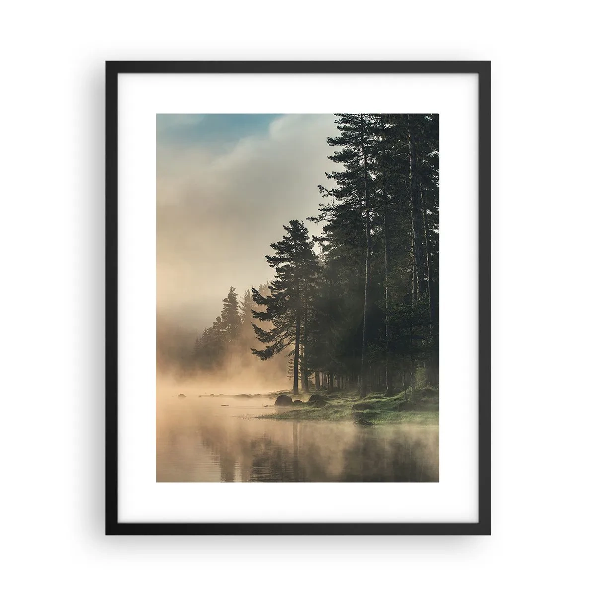 Plakat i sort ramme - En dags fødsel - 40x50 cm