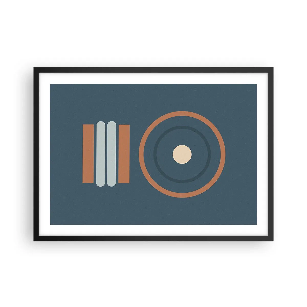 Plakat i sort ramme - Essensen af tingene - 70x50 cm