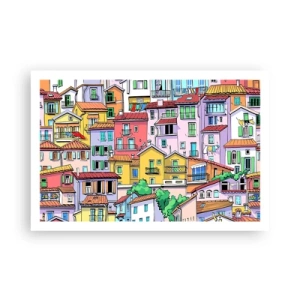 Plakat - Glædelig by - 91x61 cm