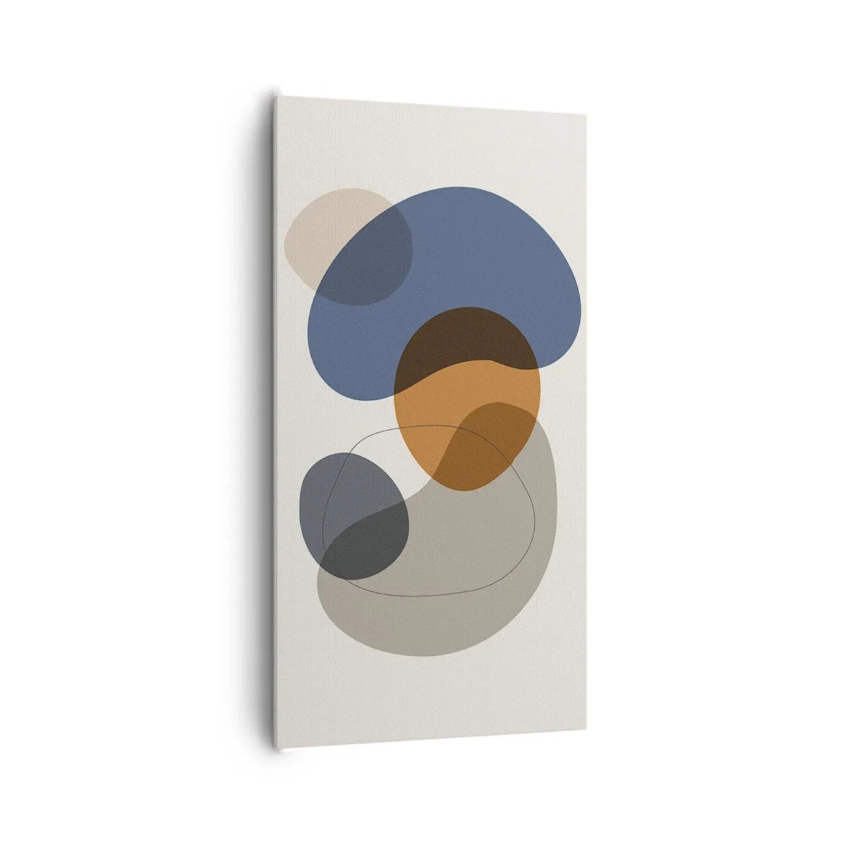 Lærredstryk - Billede på lærred - Dråber af farve - 65x120 cm