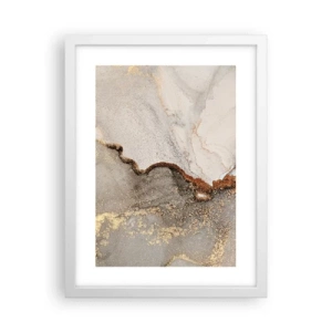 Plakat i hvid ramme - På farvegrænsen - 30x40 cm