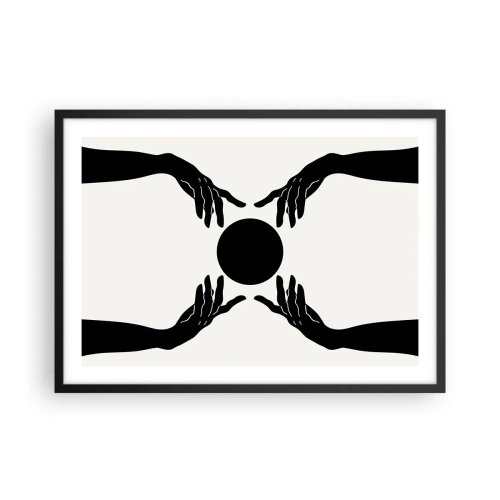 Plakat i sort ramme - Et hemmeligt tegn - 70x50 cm