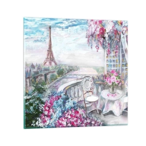 Billede på glas - Smukkest her i maj - 30x30 cm