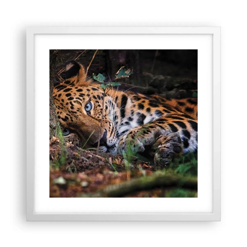 Plakat i hvid ramme - Stol på mig - 40x40 cm