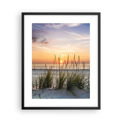 Plakat i sort ramme - Se, tænk, føl - 40x50 cm